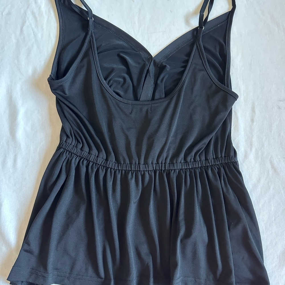 Toby Heart Ginger x Love indie Black Twist-Front Spaghetti Strap Top XS - Picture 9 of 14
